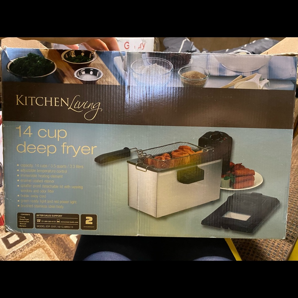 Kitchen living deep fryer